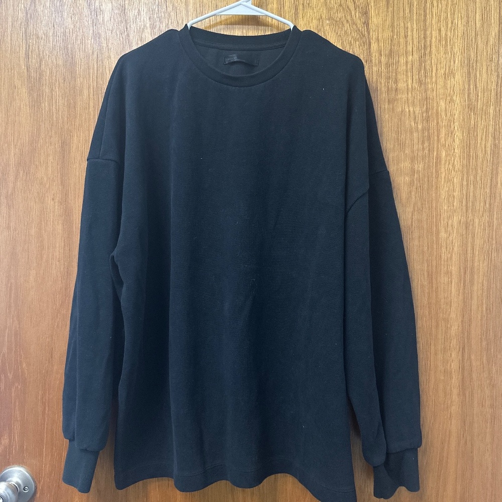OAK + FORT Black Crewneck Sweatshirt - sz L
